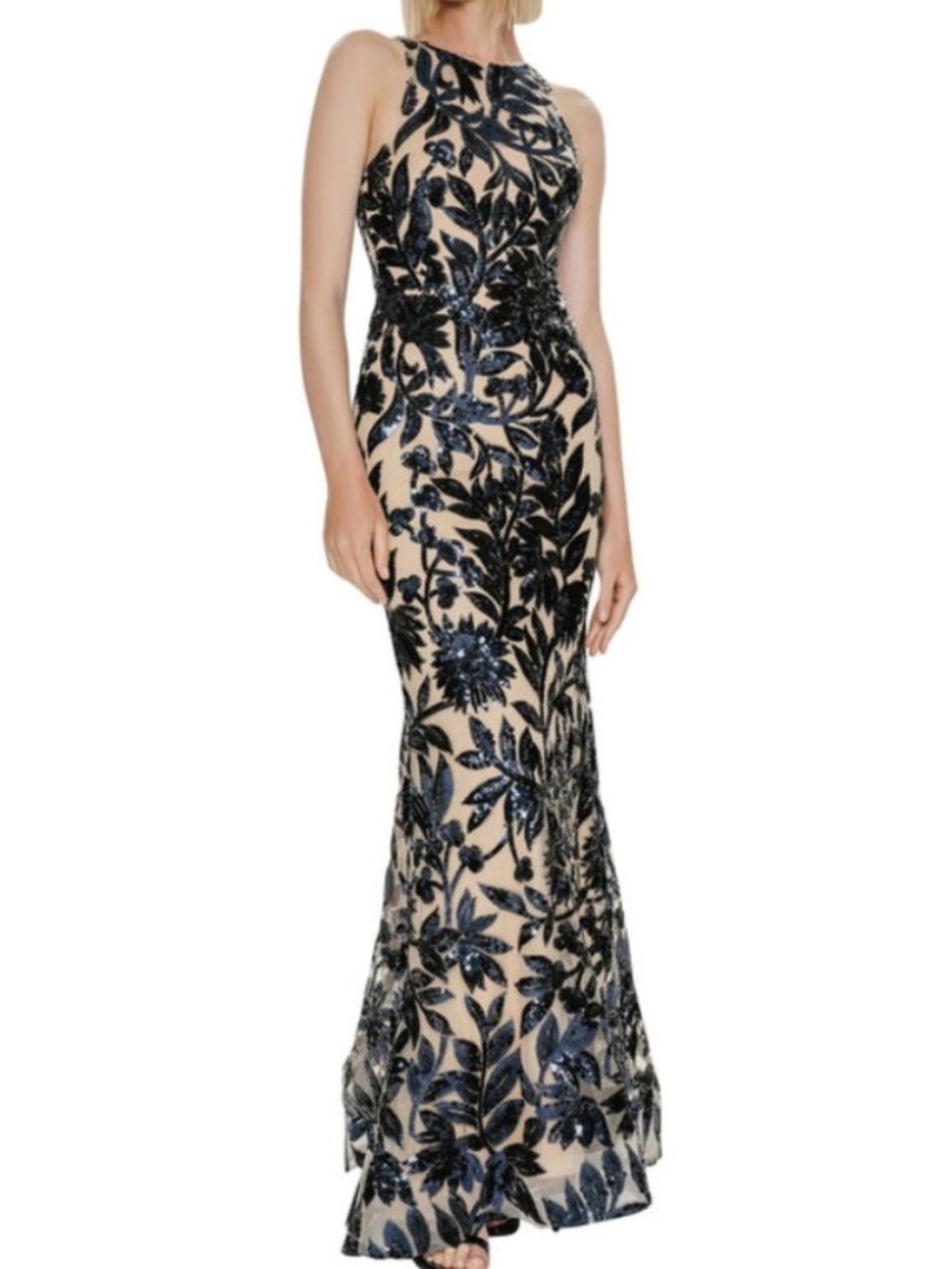 NWT Hynes Park M627, Navy/Nude Size 14